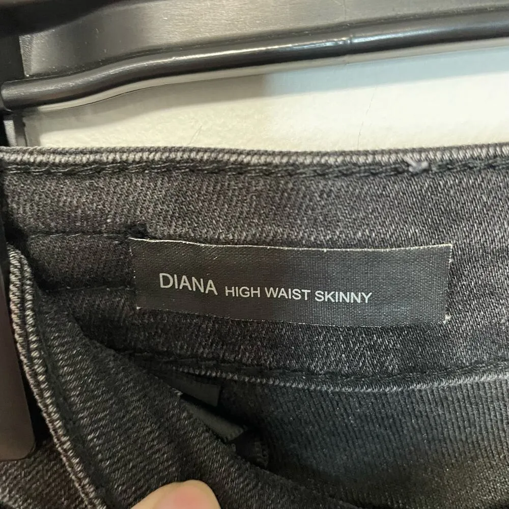 Kut From The Kloth Black Jeans 6 Dianna High Waist Skinny Denim Embellished - Image 6