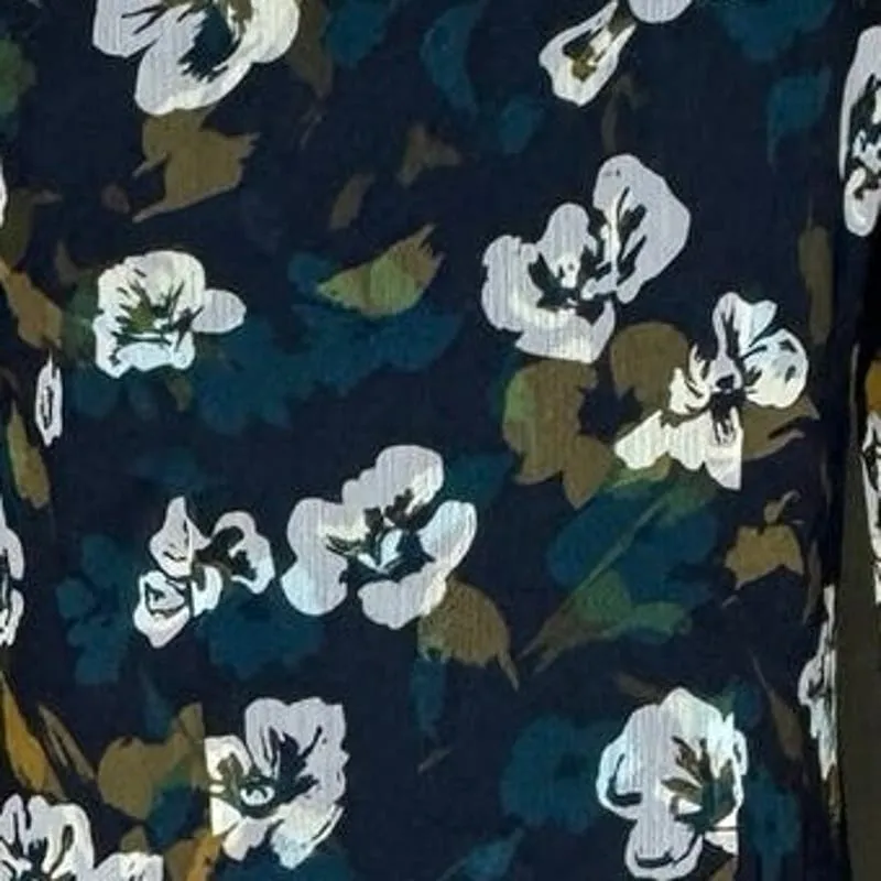 Cabi Dress Women Small Green White Pirouette Floating Floral Flower Preppy Bloom - Image 6