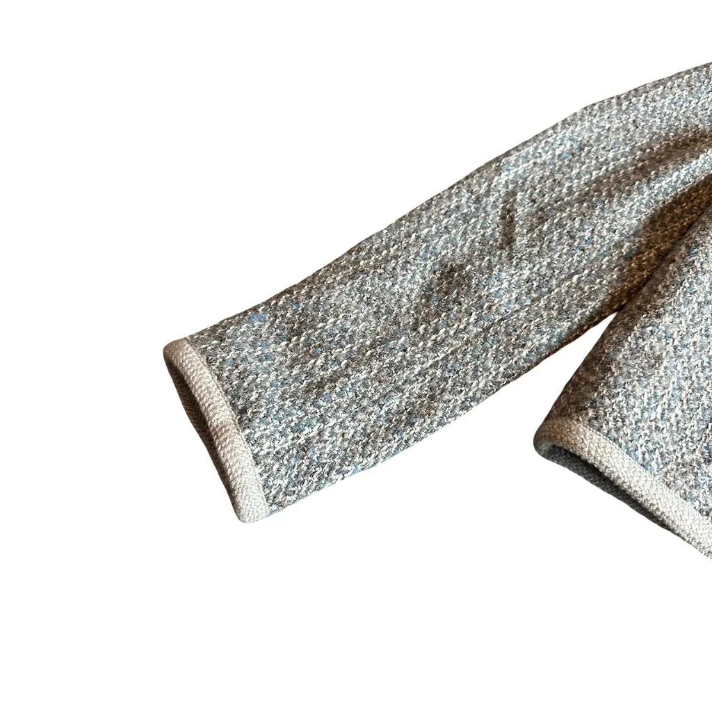 Amanda + Chelsea Wool Blend Button Down Blazer Jacket Tweed Classic Size Medium - Image 4