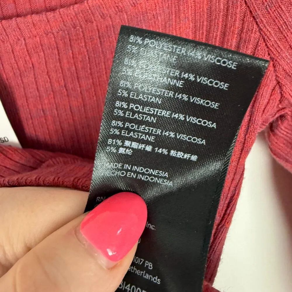 NWT Urban Outfitters Orla Square Neck Top Long Sleeve Crop Size Small S NEW - Image 6