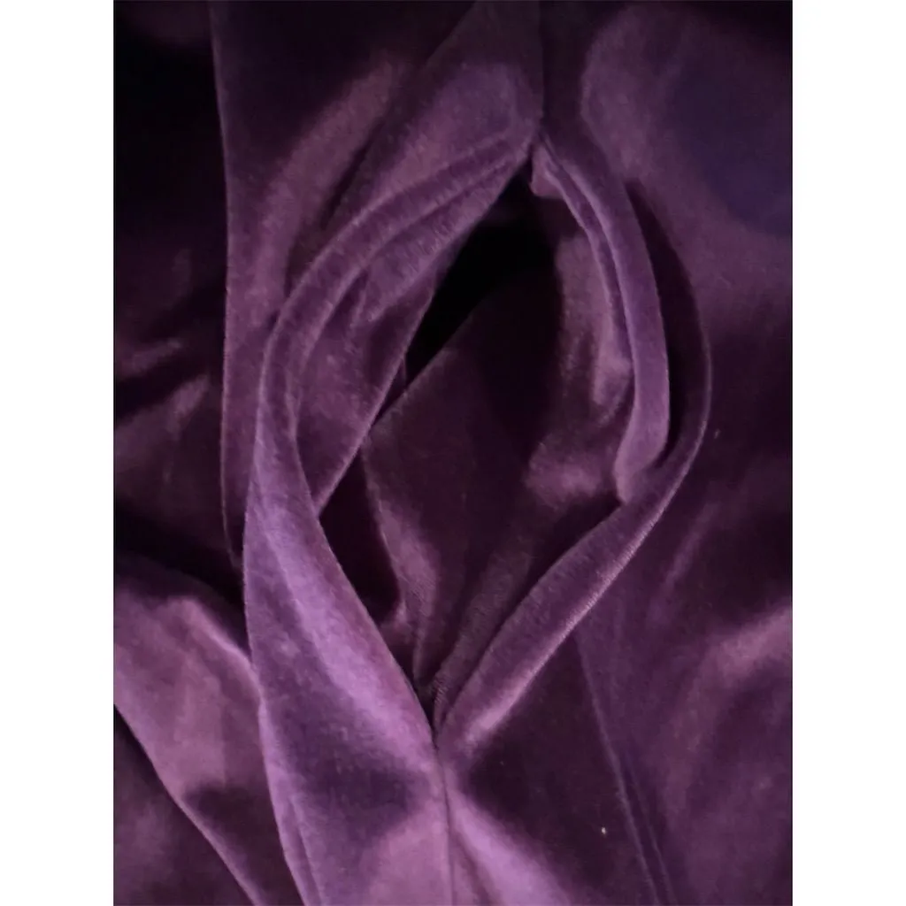 Gilligan & O'Malley Women's Purple Kimono Robe M Long Sleeve Ruffle Tie Size M - Image 11