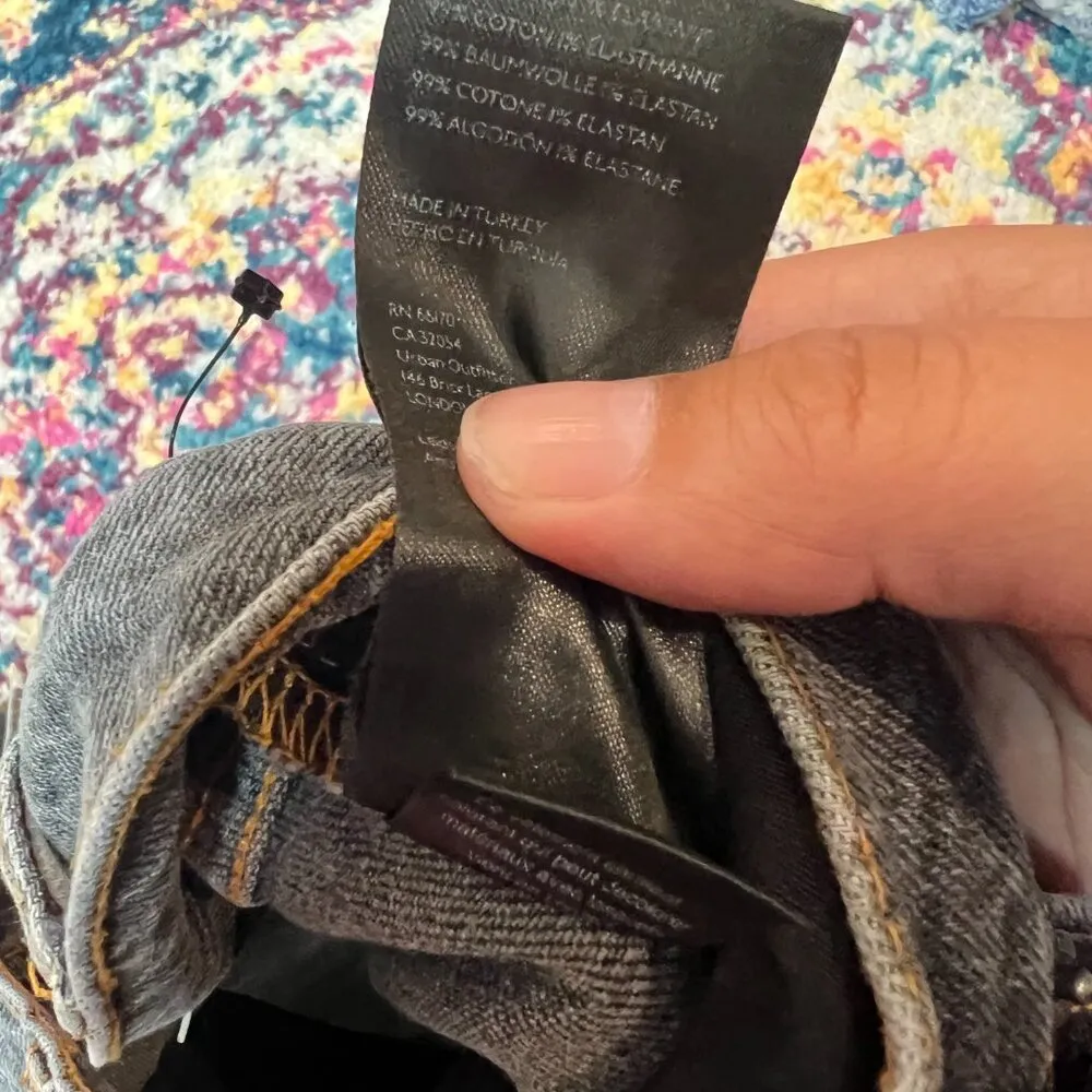 BDG Black wide leg jeans size 29 - Image 8