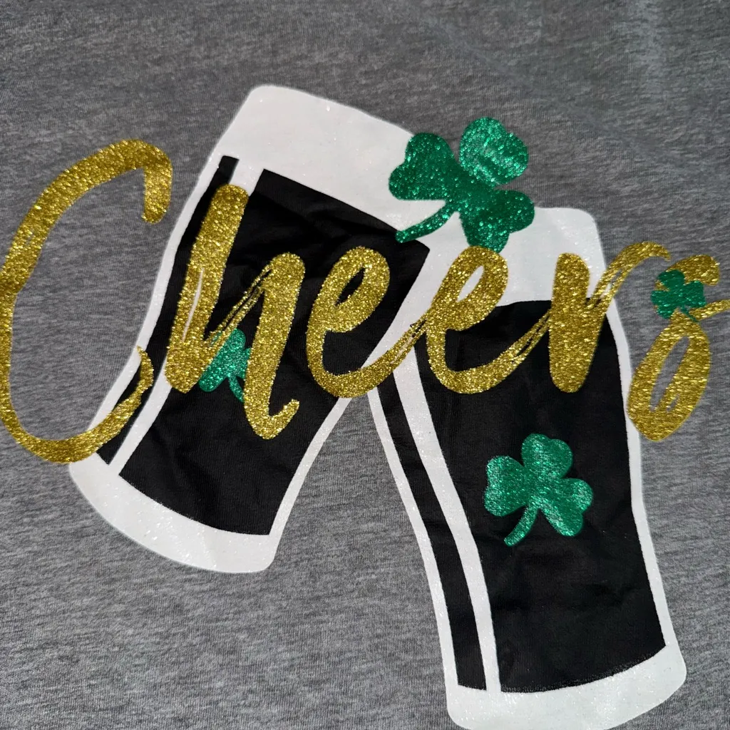 Saint patty’s day shirt Gray Size XL - Image 2