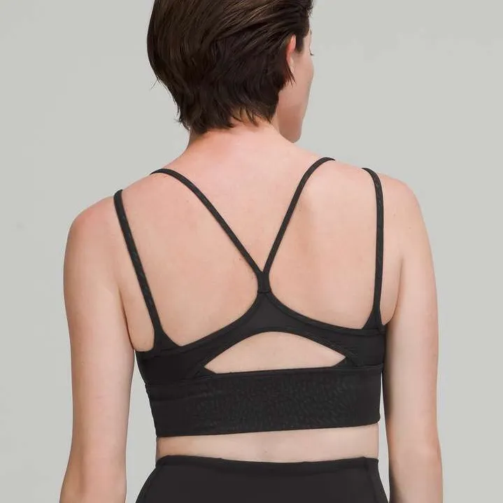 LULULEMON NULU & MESH BLACK YOGA SPORTS BRA - Image 2