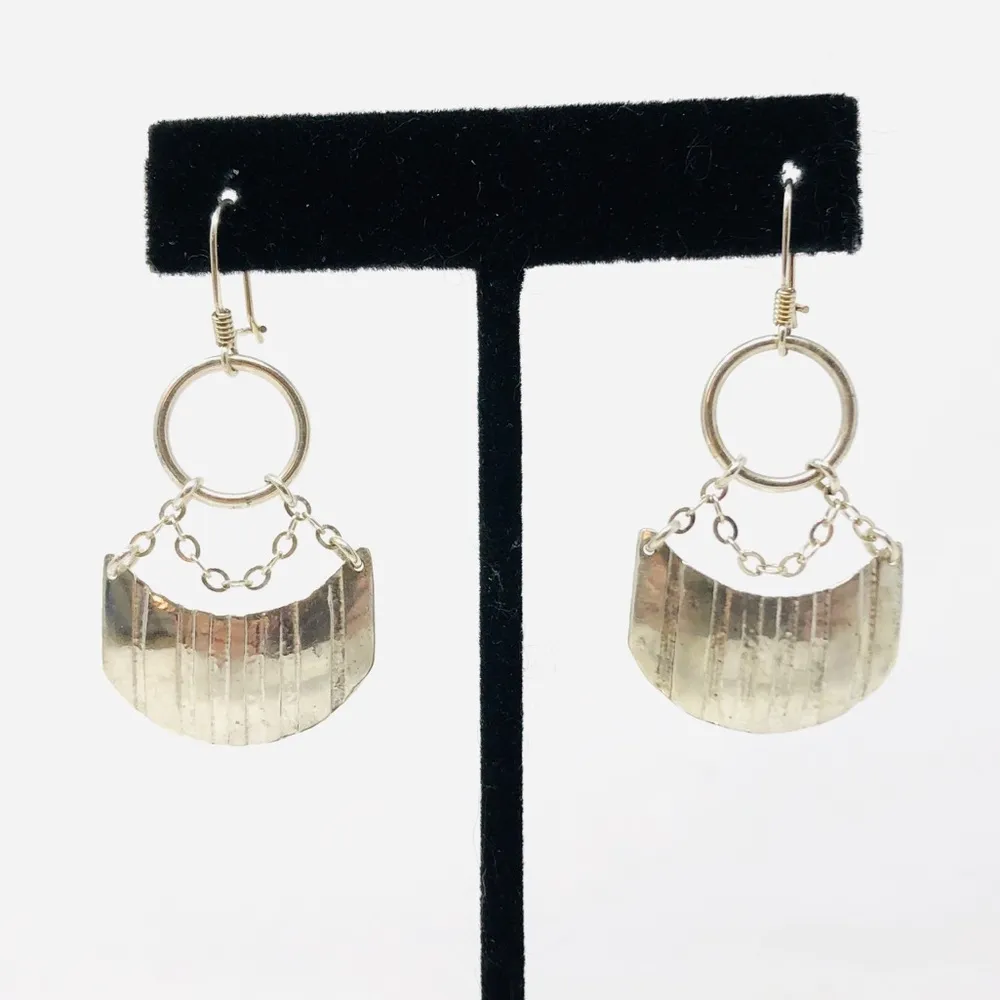 JANDI BURKETT sterling silver earrings, 5.2g - Image 4