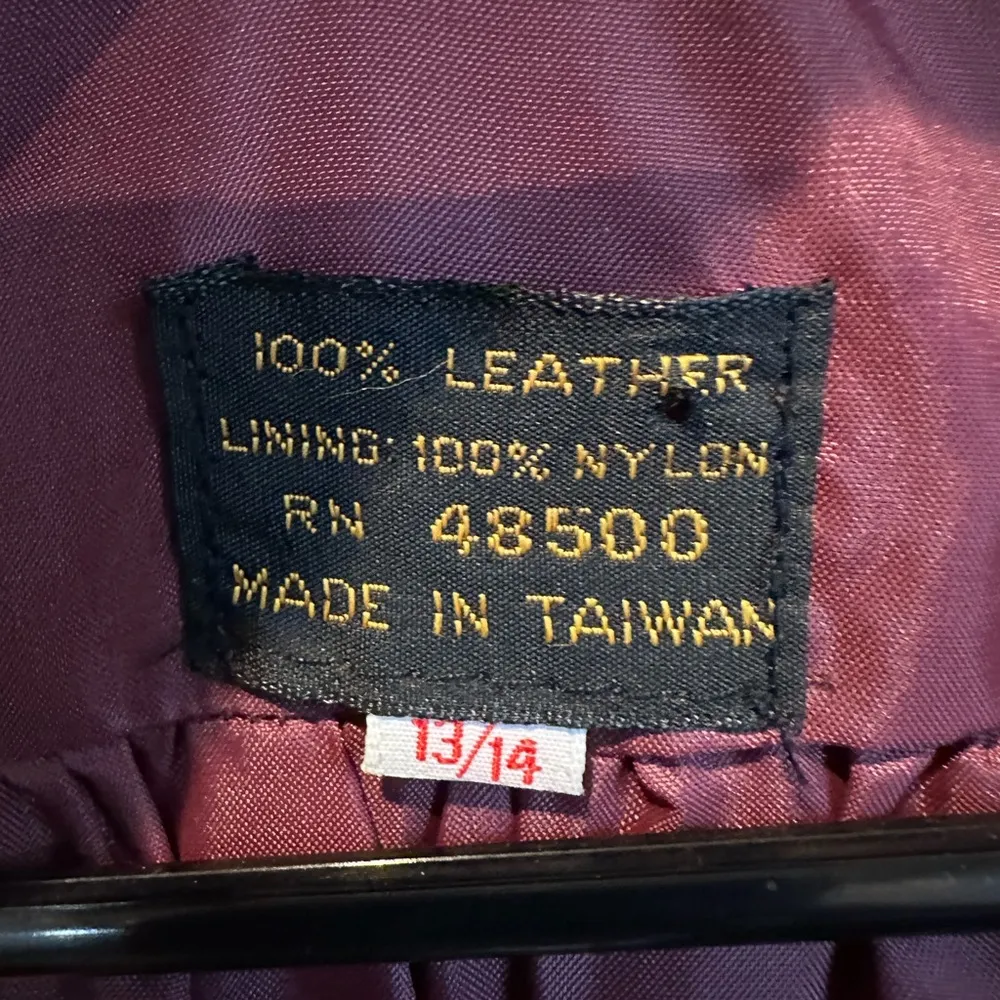 Oxblood Red Leather Trench Coat Vintage Sz M/L Sz 13/14 Fashion Designer Duster Size M - Image 11