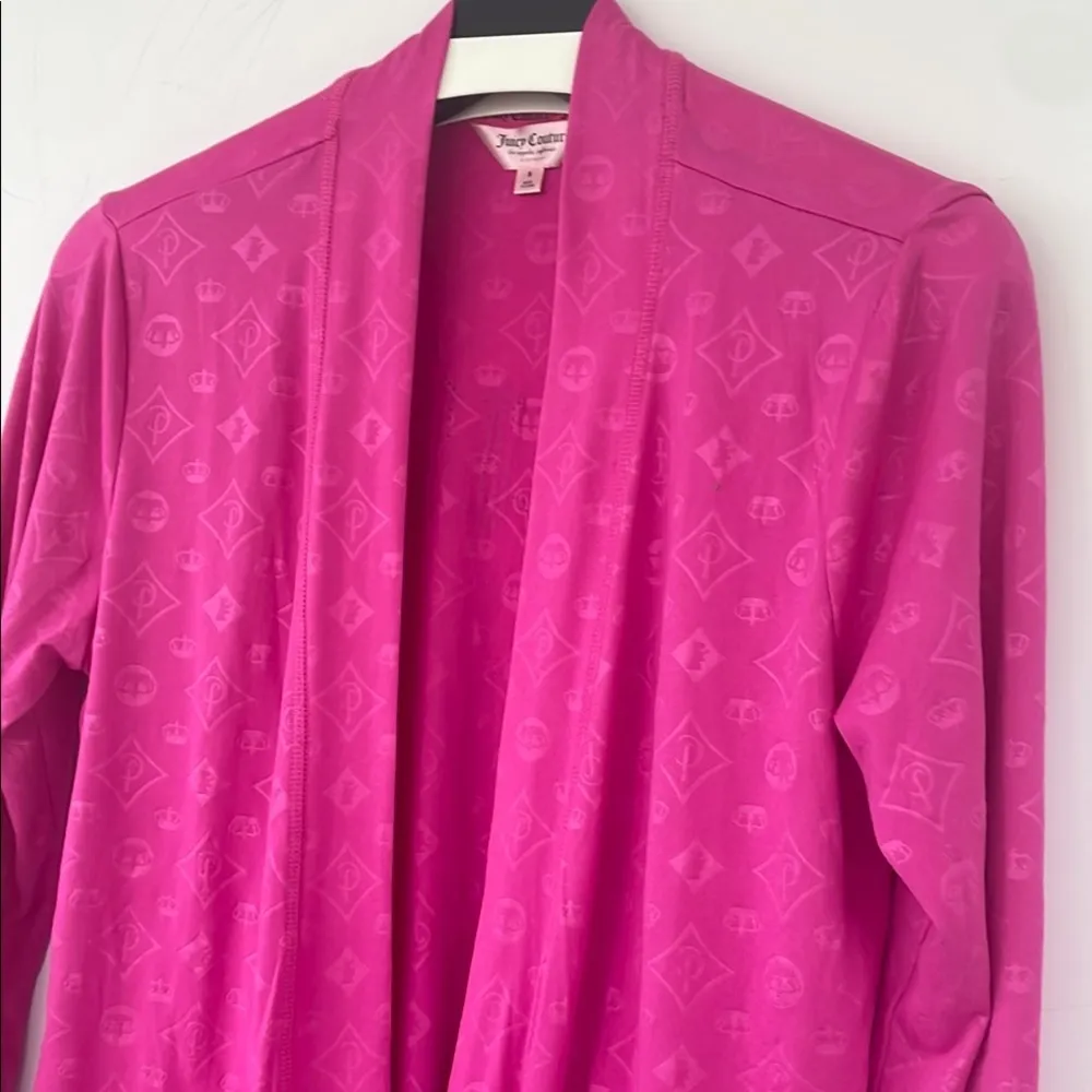 Juicy Couture Pink Robe Blinged Out Back Size Small - Image 2