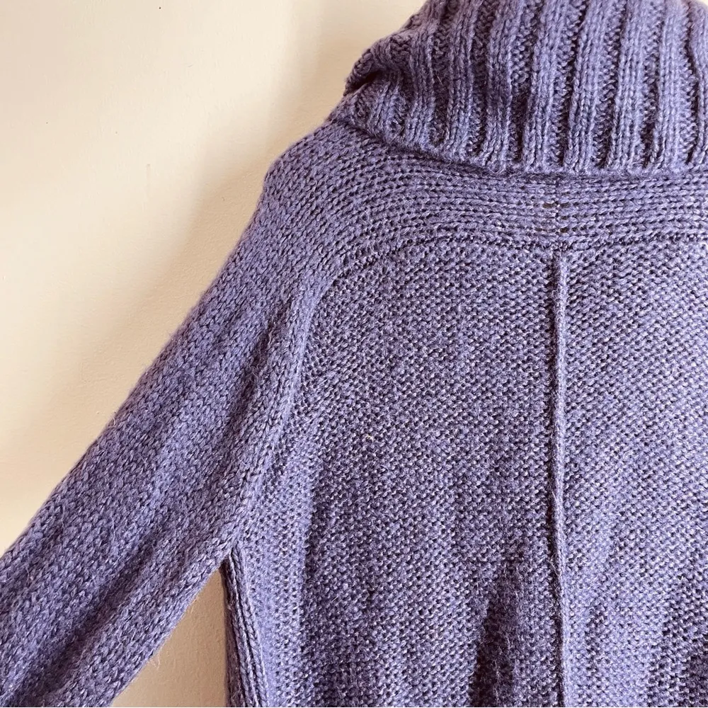 Wooden Ships Mohair Wool Blend Cowl Neck Sweater Purple size S/M - Image 5