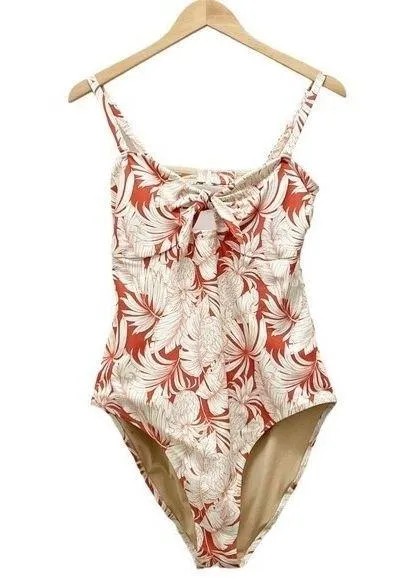 NWT Old Navy Tie-Front One-Piece Swimsuit Pineapple Hibiscus Print Plus Size 2X - Image 5