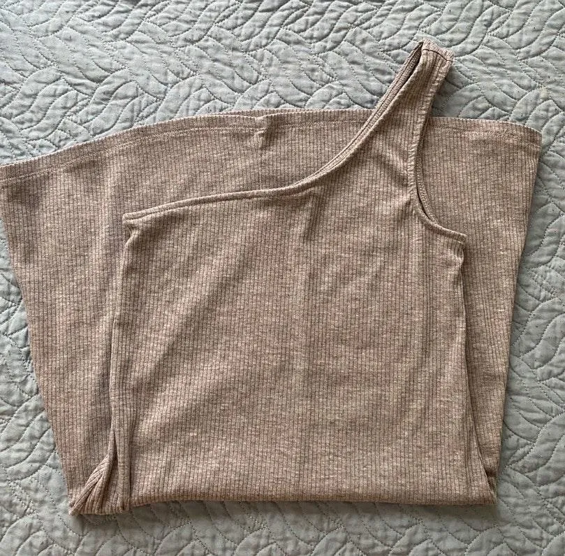 Ribbed Dress Gray Size XS - Image 3