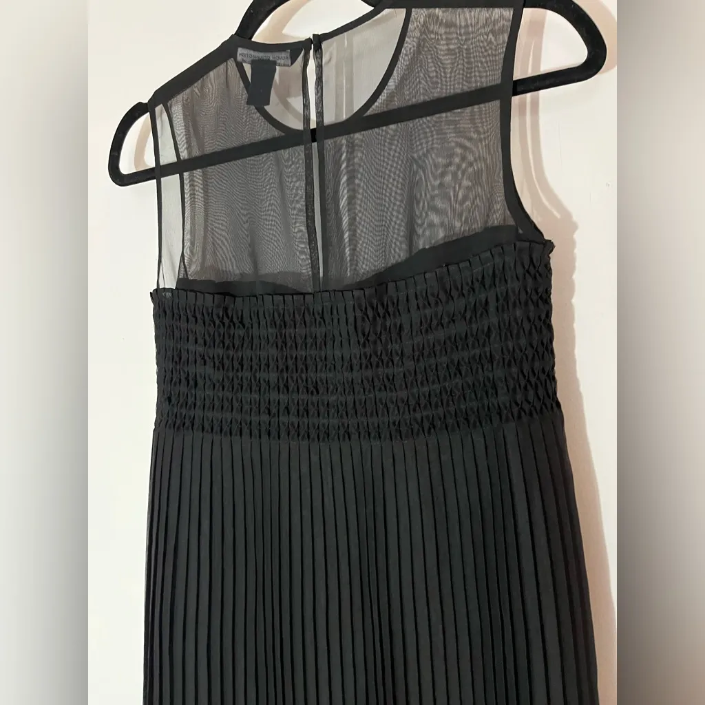 French Connection  Black Sheer Top Mini Dress - Image 8