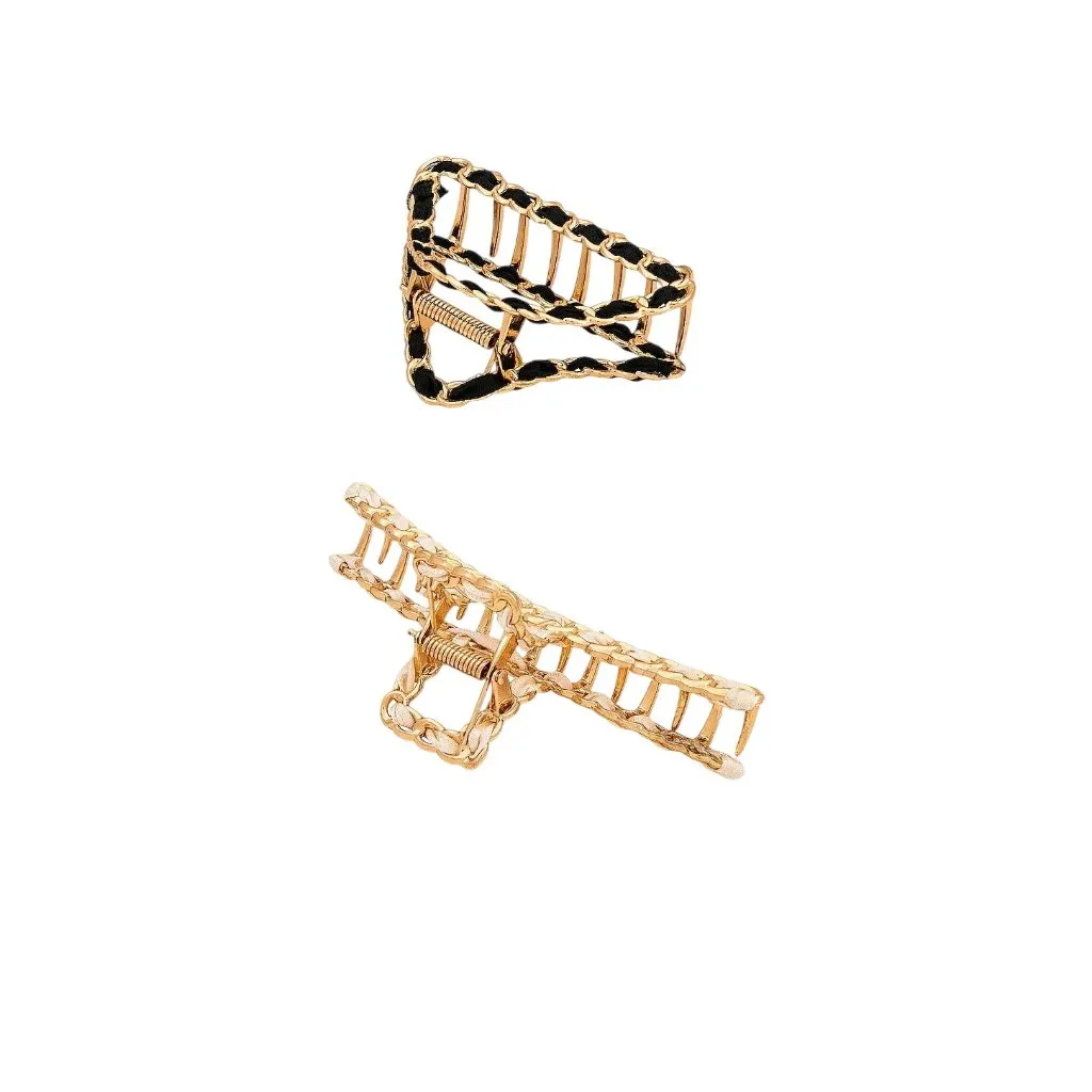 8 Other Reasons Ta Da Clip Set in Gold New Womens Hair Tie - Image 2