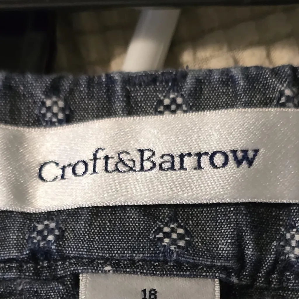 Croft‎ & Barrow Blue Flat Front Shorts - Image 4