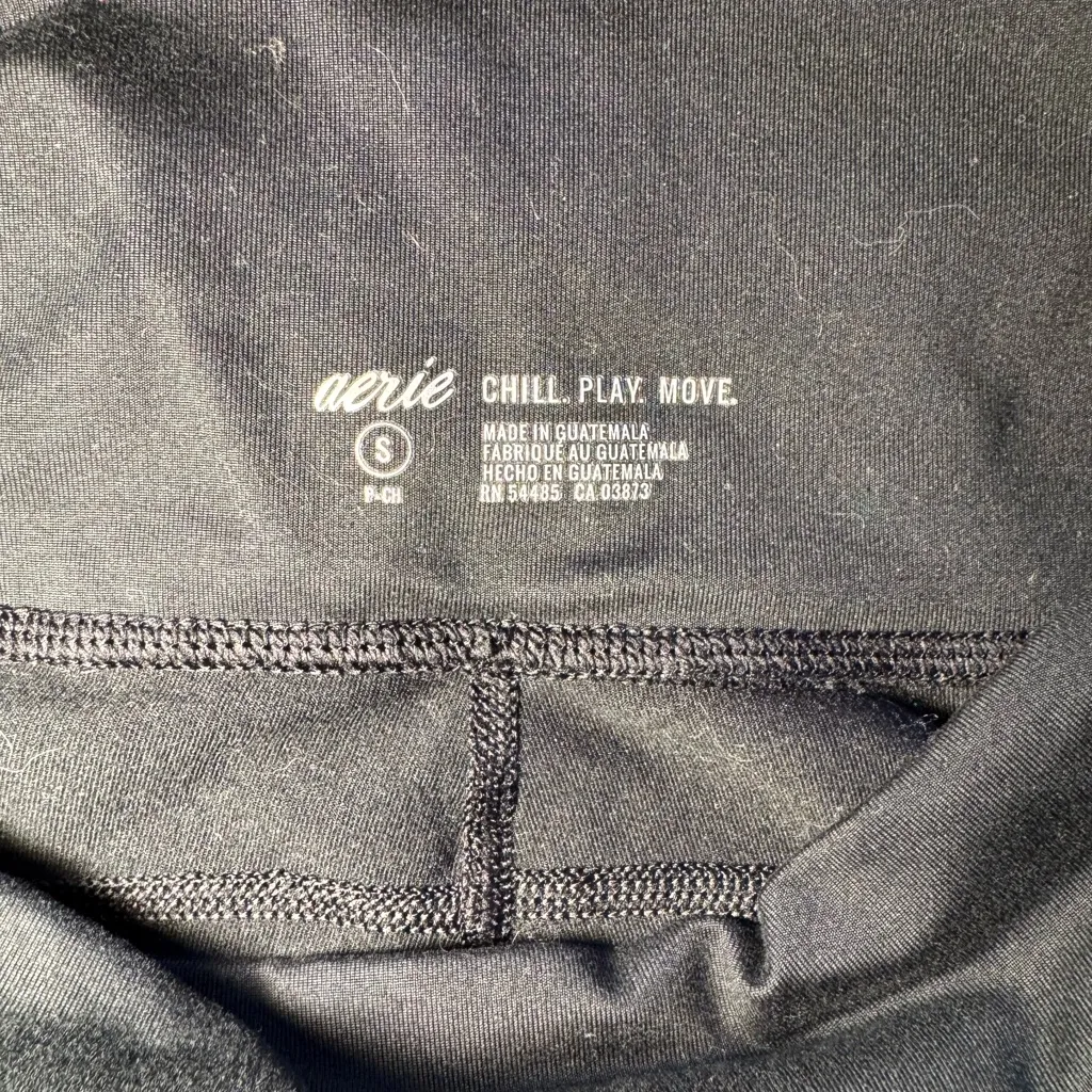 Aerie Black Polka Dot Mesh Leggings🔹 - Image 4