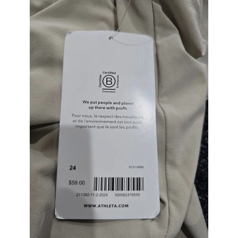 NWT Athleta Soho Skort Jupe Short mini Bone Beige Plus Size 24 active - Image 8