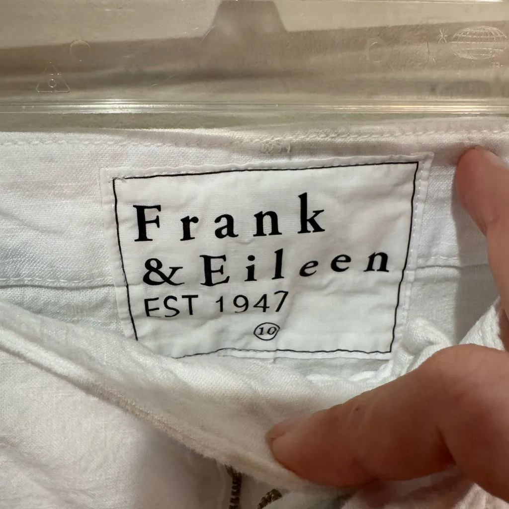 Frank & Eileen Jameson Utility Joggers Cropped Pants‎ White Size 10 - Image 8