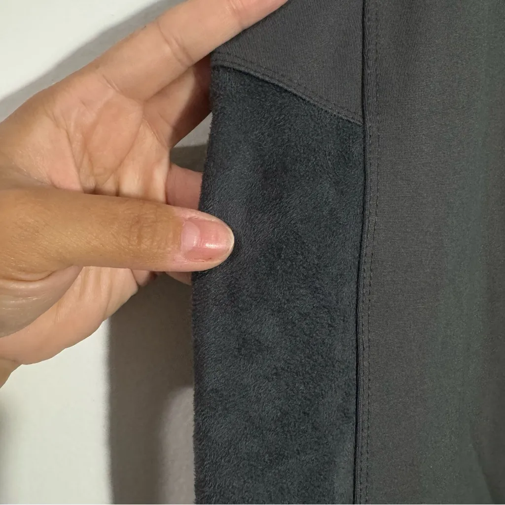 New Logo Lori Goldstein Gray Pull On Pants Suede Tuxedo‎ Stripe Size X-Large - Image 7