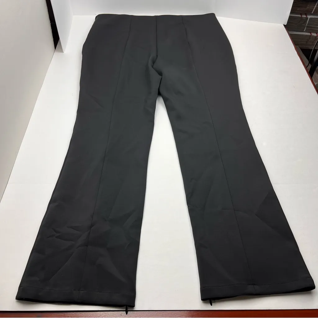Good American Good Waist Flare Scuba Pant Womens Size 6 3XL Black Side Zipper‎ - Image 13