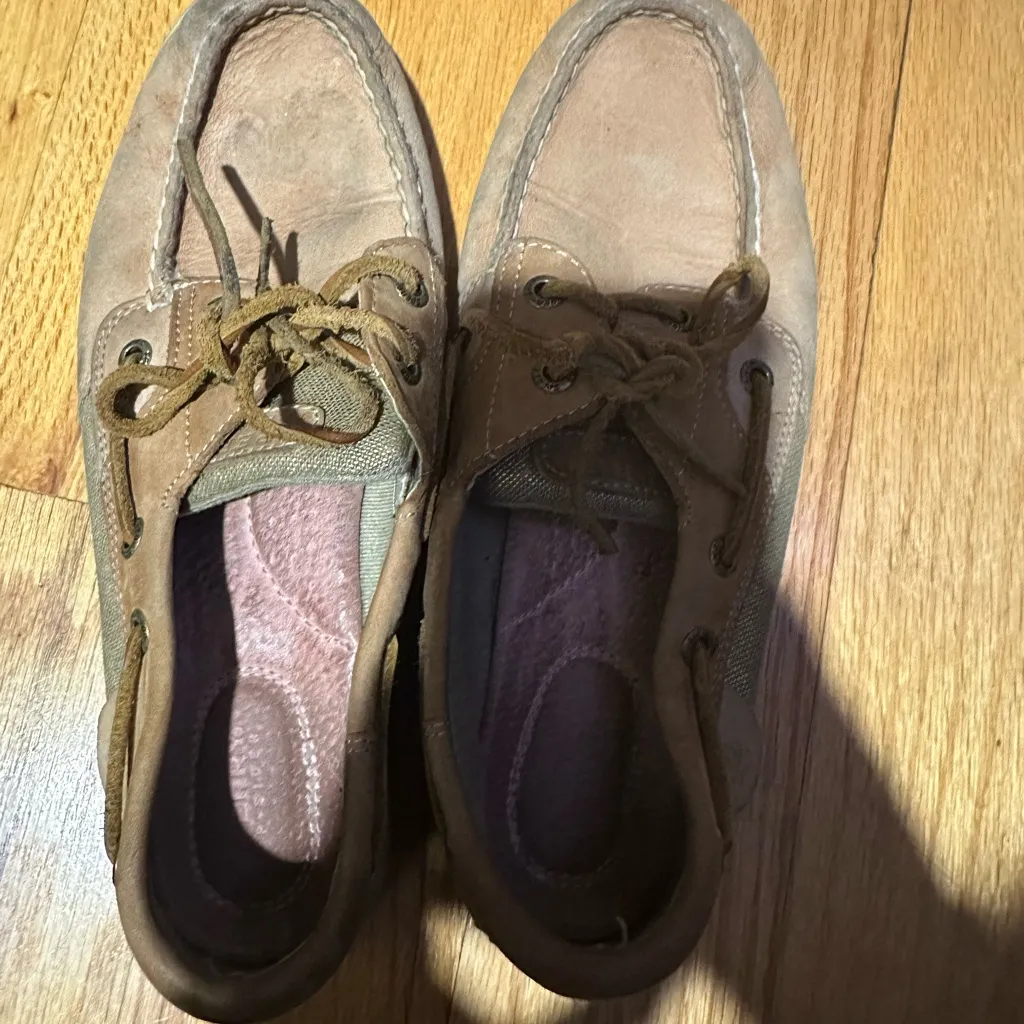 Sperry  Brown Leather Boat Shoes - Image 3