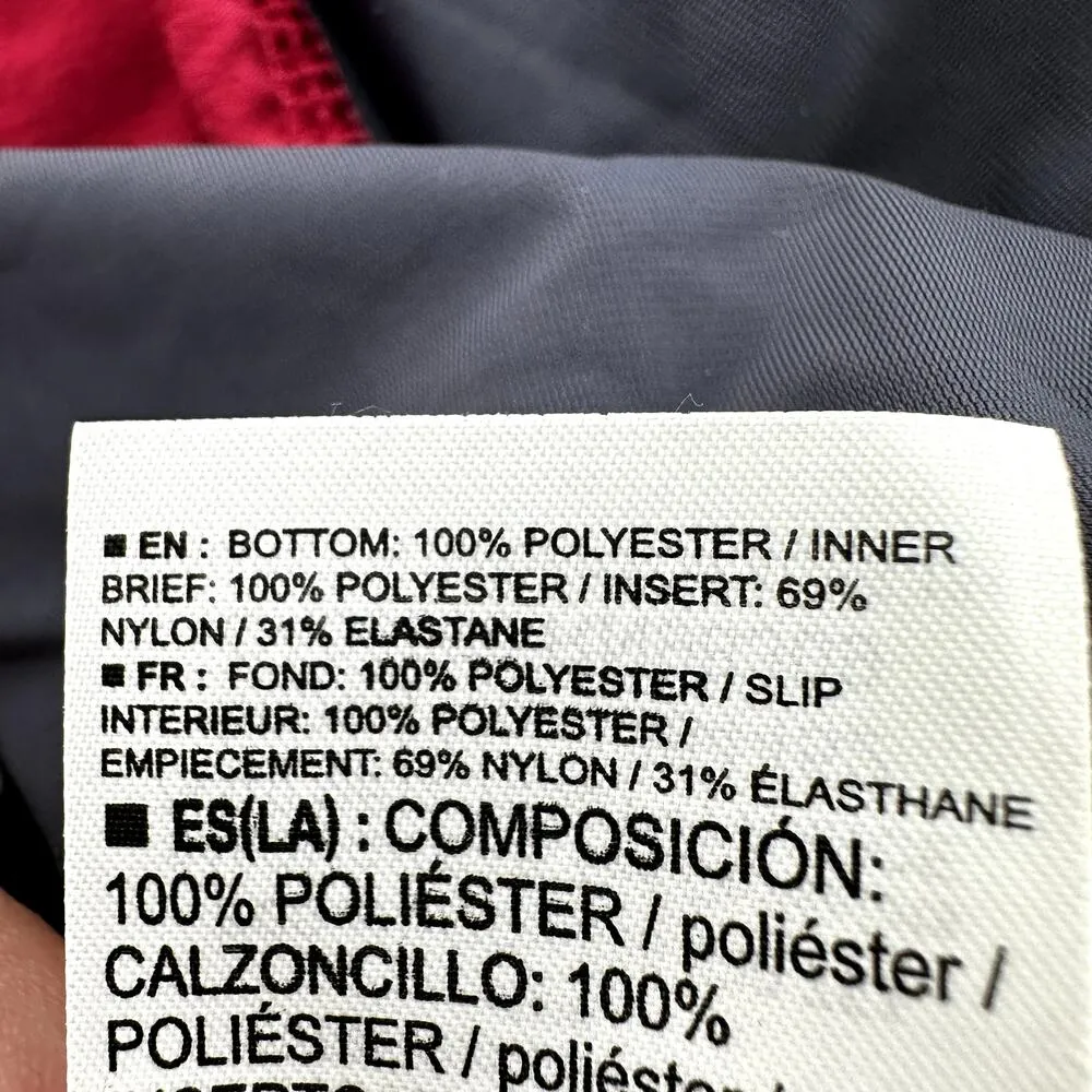 Salomon Alfa Trail Running Short Pull On Stretch Colorblock Pink Navy Medium - Image 4