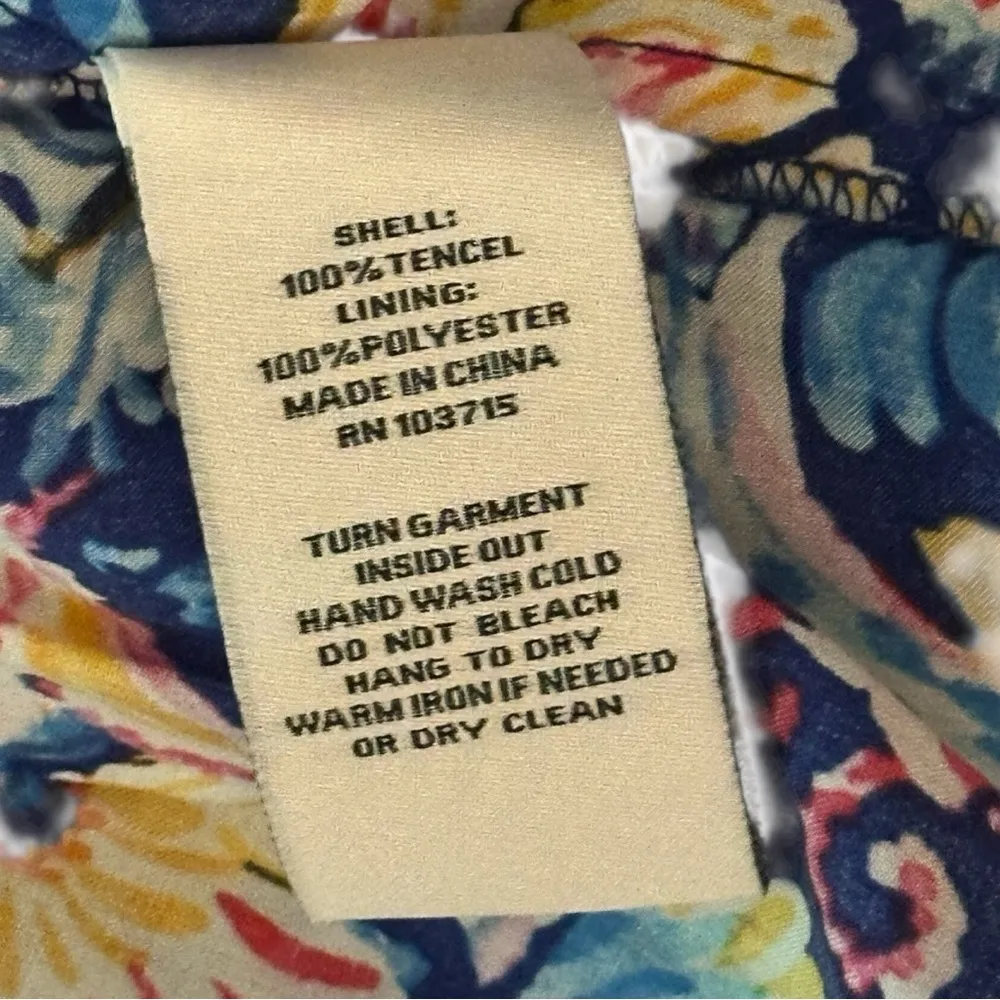 Nanette Lepore Blue and Pink Ruffled Cap Sleeve Blouse MSRP 78.00 - Image 7