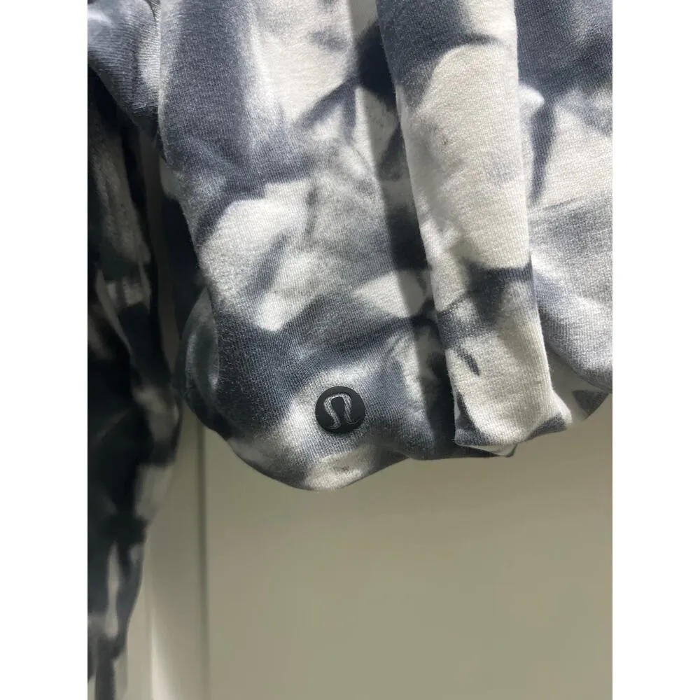 Lululemon LA All Yours Bubble Hem Hoodie in Deep Coal Wave Wash Sz 4 / 6 - Image 8