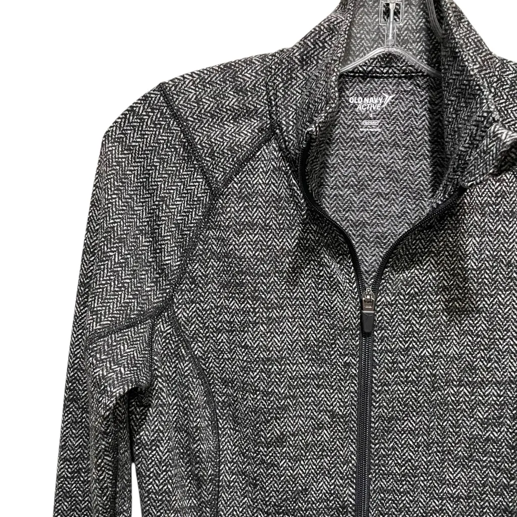 Old Navy Active Go-Dry Full Zip Jacket Black Gray Women’s Size Small - Image 3