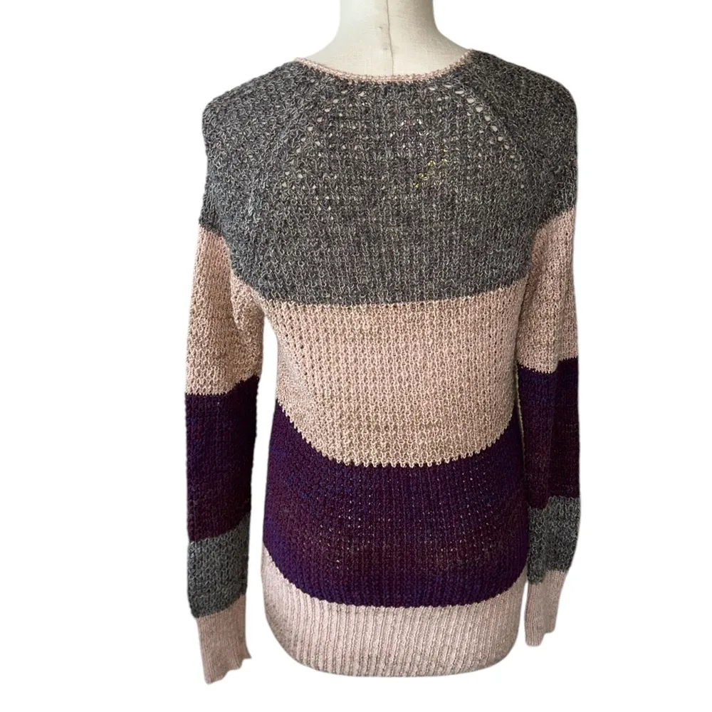 NWOT FREE PEOPLE Lake Tahoe Color block Cardigan Sweater - Image 8