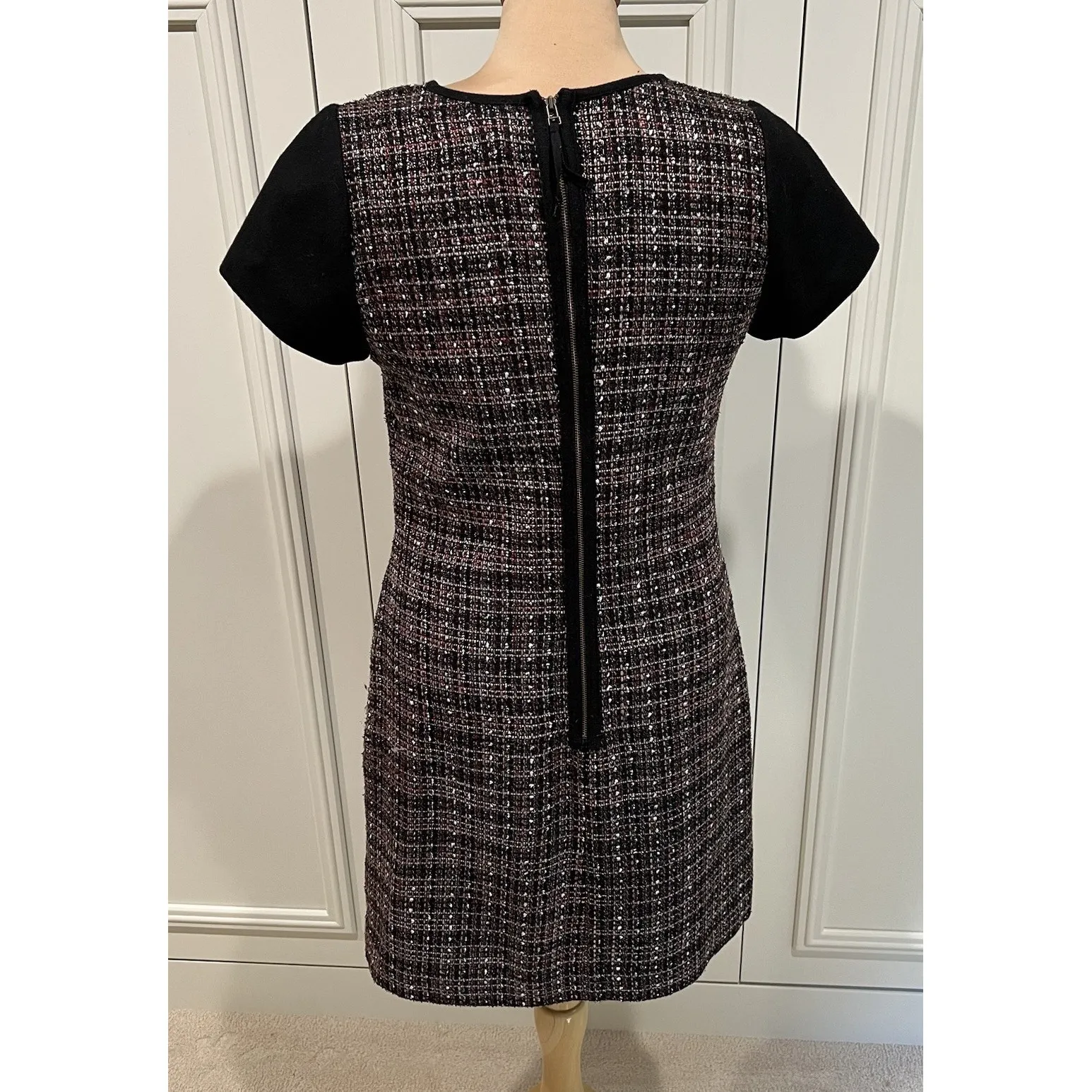 Banana‎ Republic Women's Tweed Sheath Dress Academia Preppy School Girl - Image 4