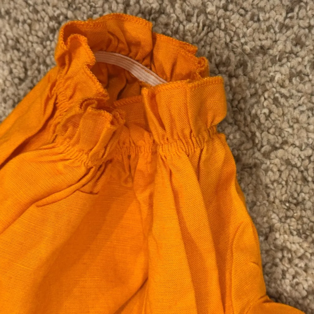 PrettyLittleThing Plus Size 12 Orange Cottage Crop Milkmaid Boho Festival Y2K - Image 4