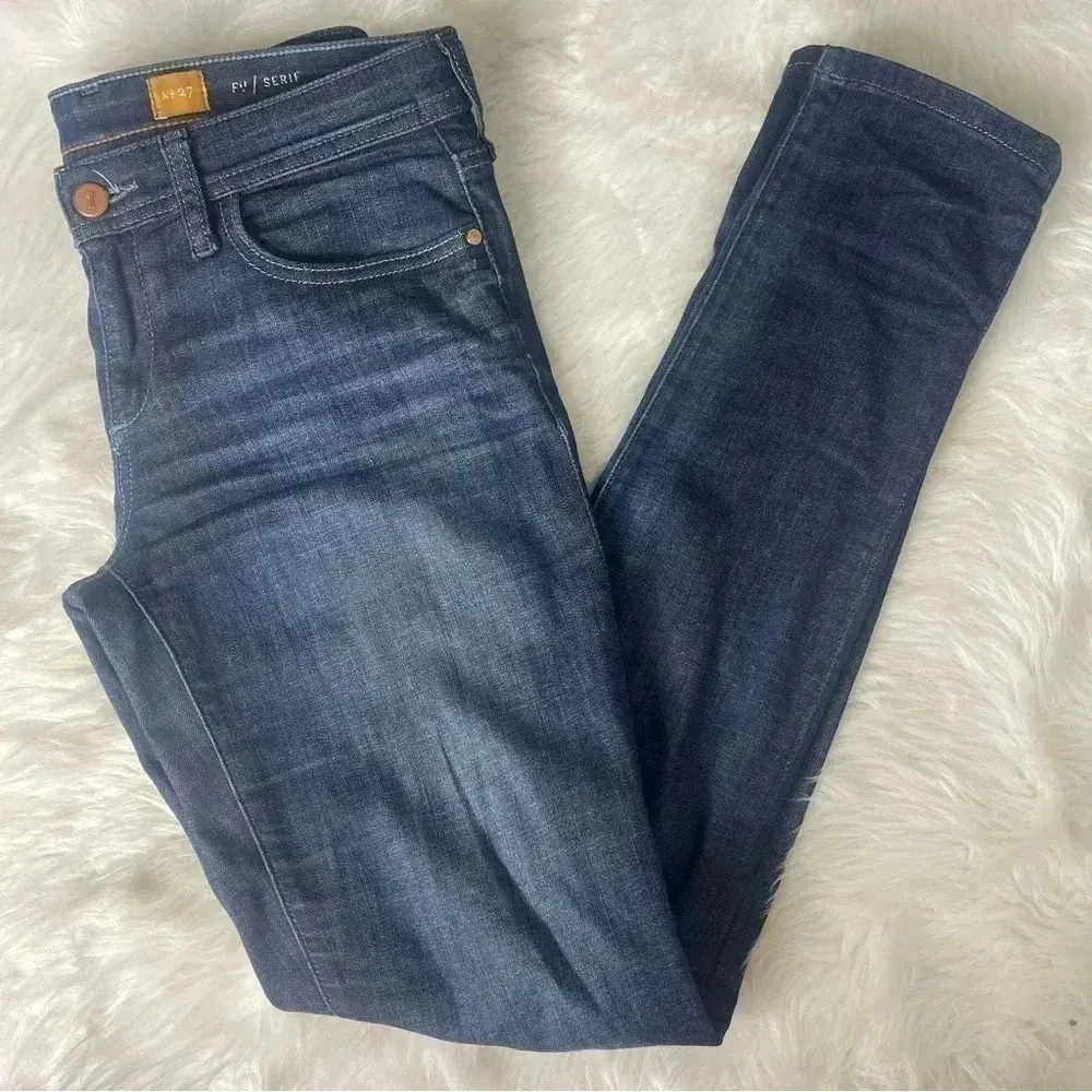 Pilcro Serif Mid-Rise Jeans Skinny Denim Anthropologie Size 27 - Image 4