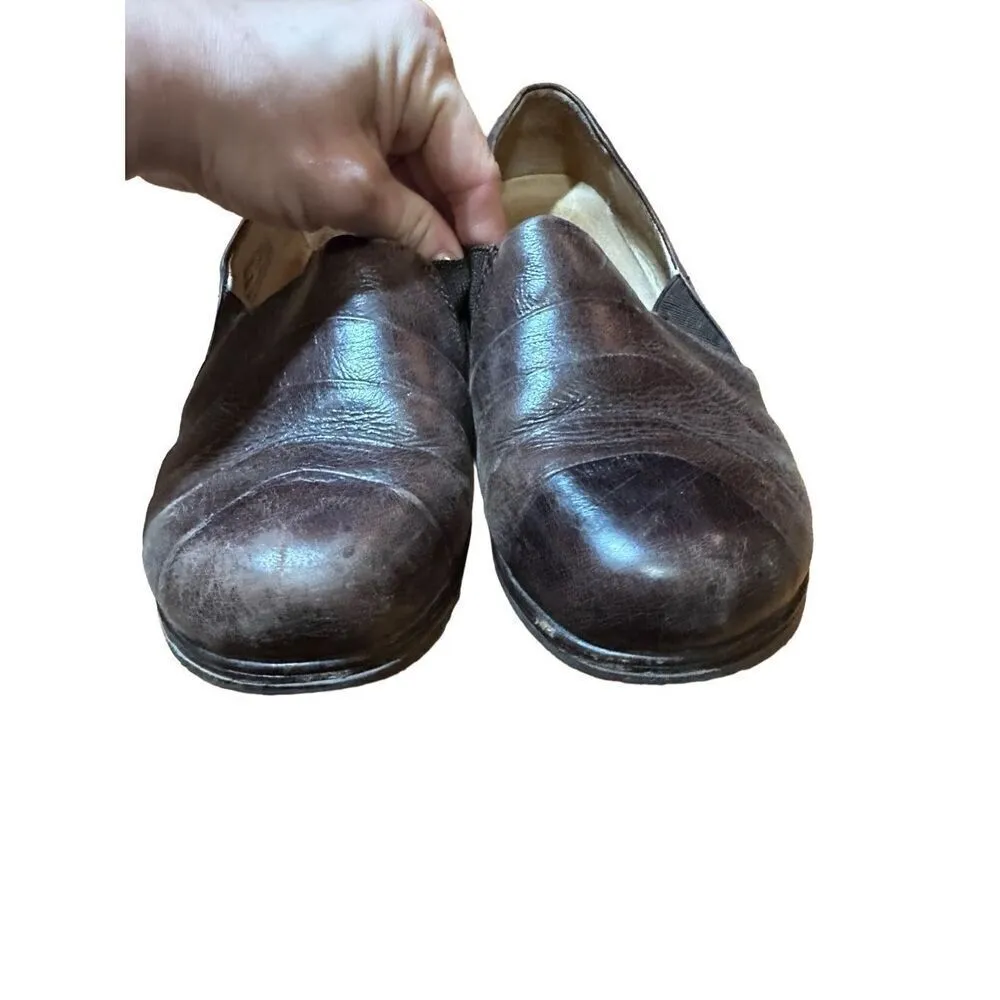 Dansko Pia Brown Leather Slip-On Loafers Size 41 (10.5-11) Womens - Image 7