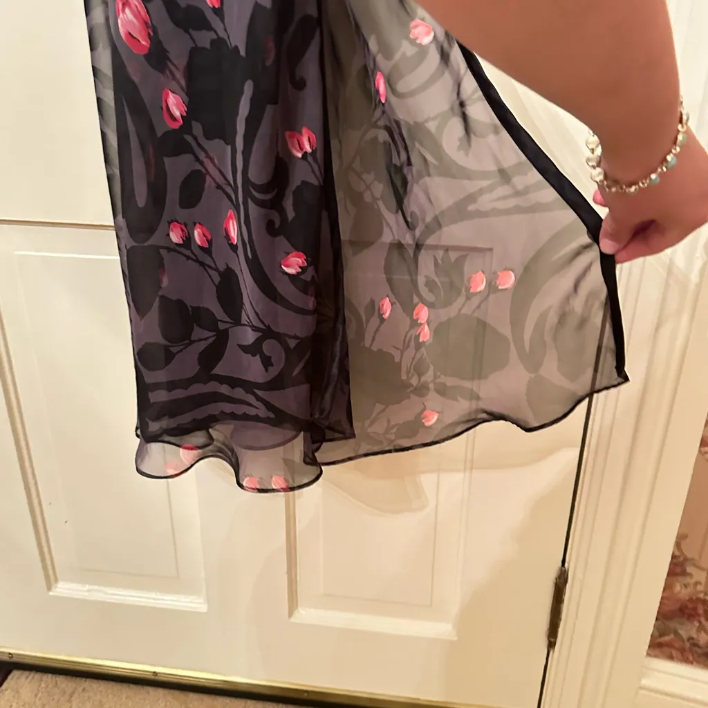 Victoria's Secret Purple and Red Maxi Sundress V-Neck Sleeveless - Image 5