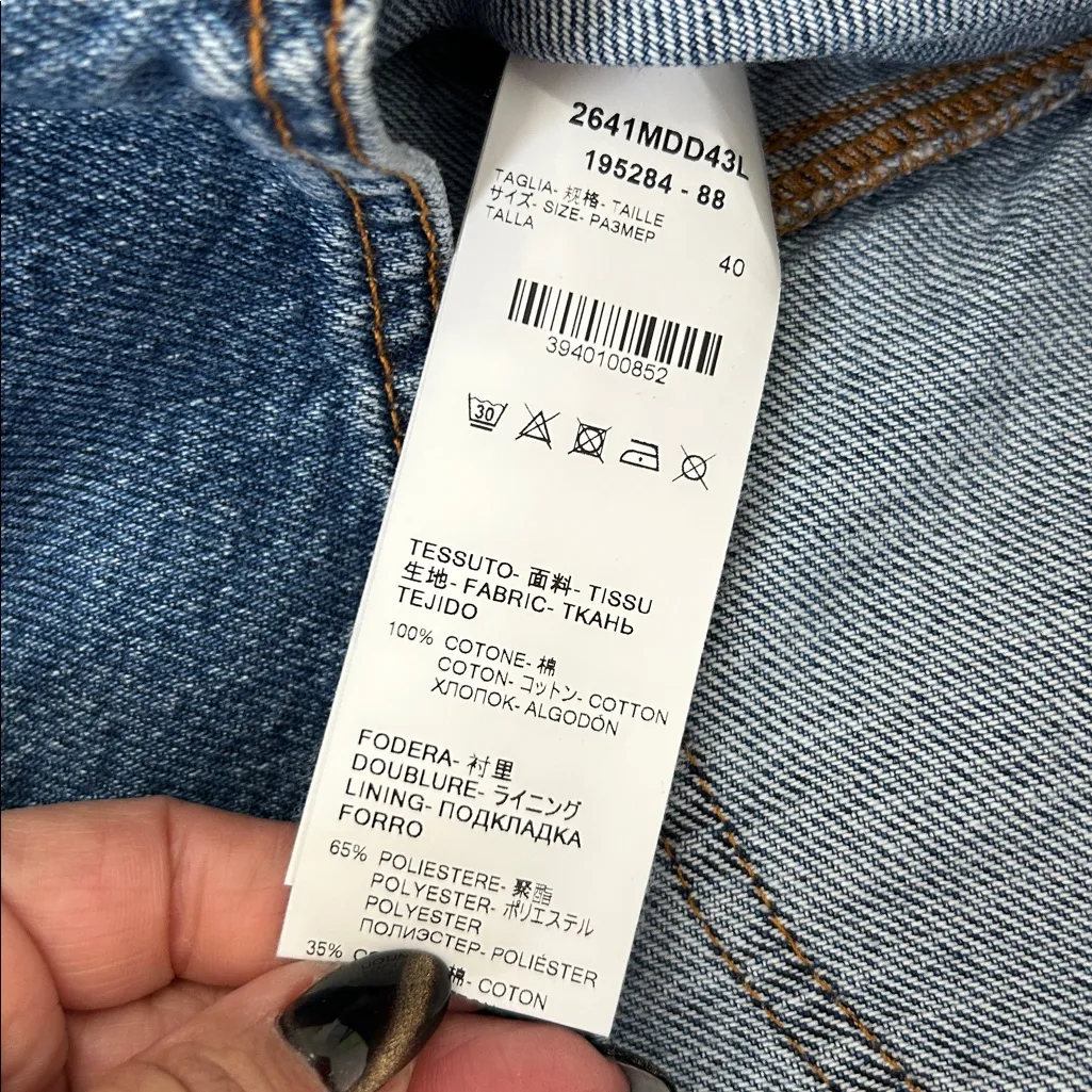 MSGM Milano Multi Pocket Denim Skirt Size undefined - Image 8