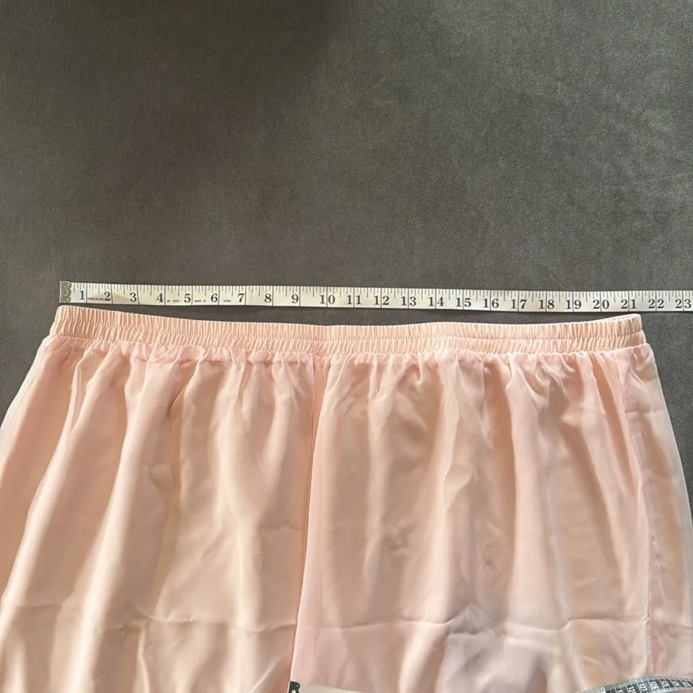 Pink Chiffon 3 Piece Formal Pant Suit Set Mother of the Bride Size 26W **READ - Image 11