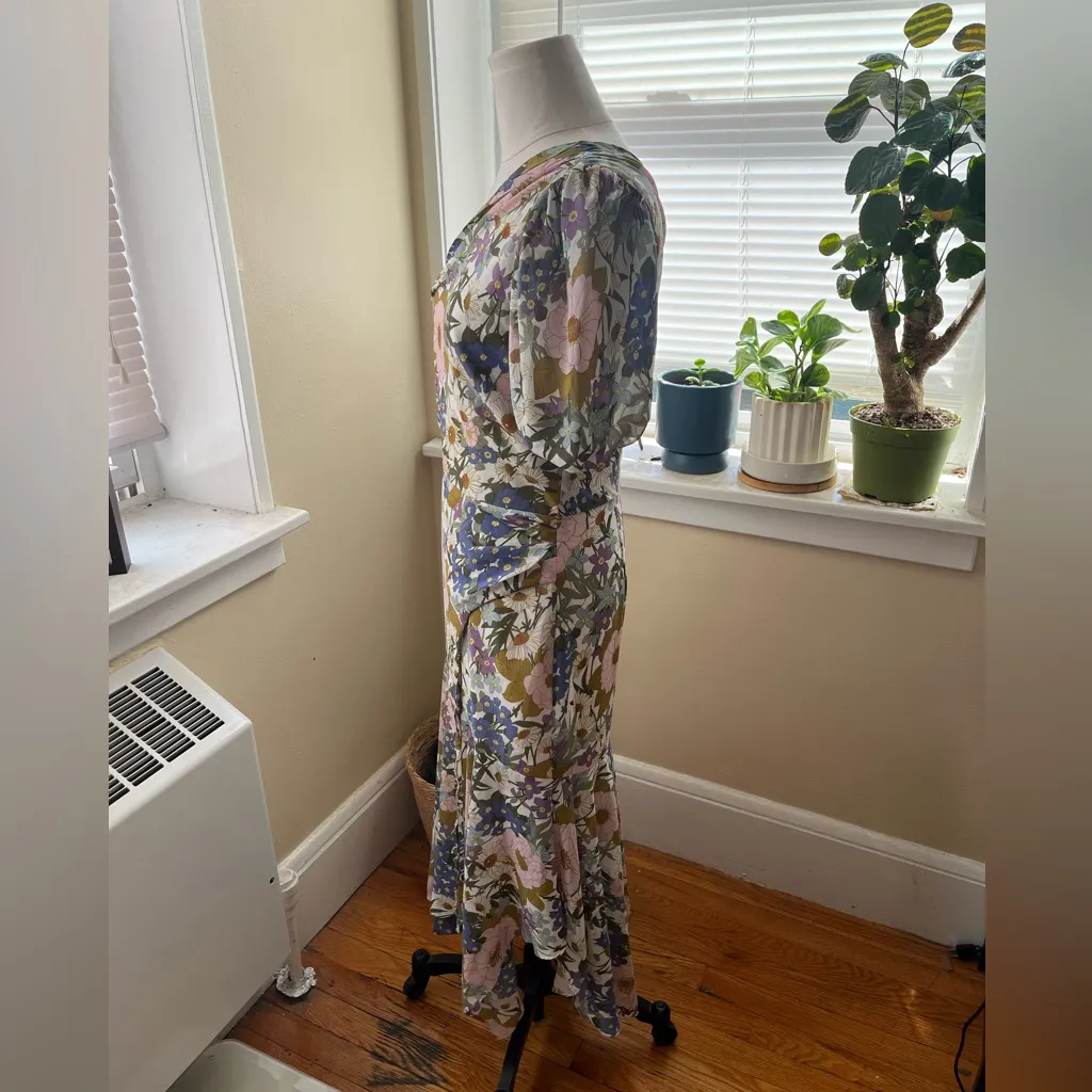 ASTR the label Santorini dress in off white retro floral size S - Image 4