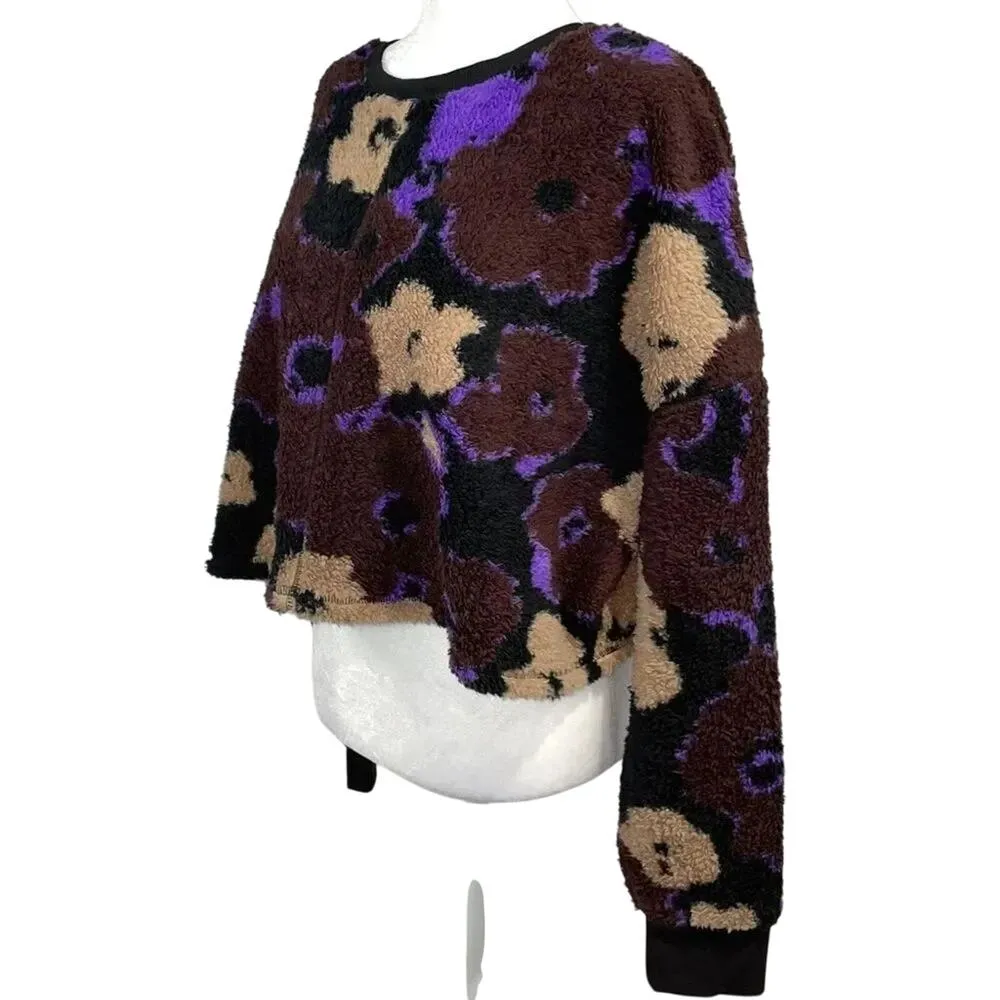 BP High Pile Fleece Long Sleeve Floral Pullover Sweatshirt Size 2X New w/ Tag - Image 9