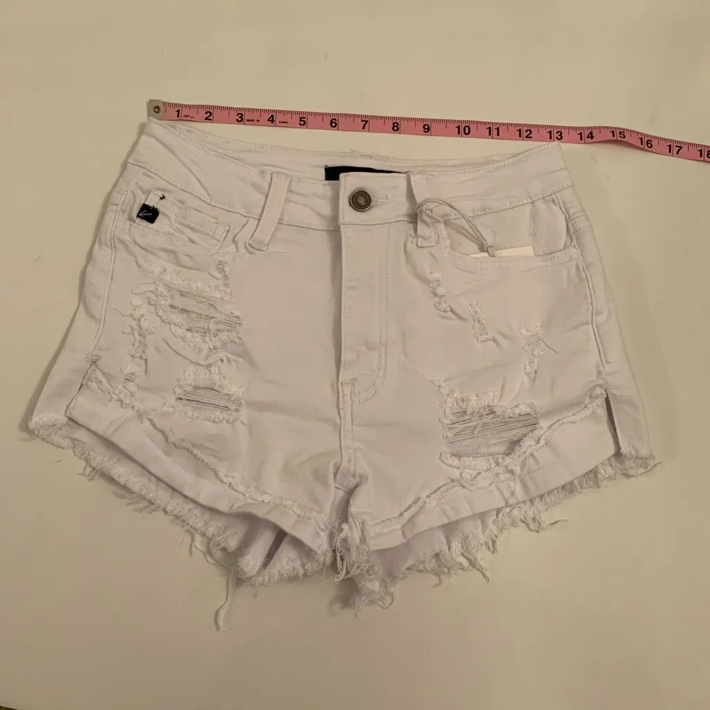 VICI KanCan white distressed shorts - Image 5