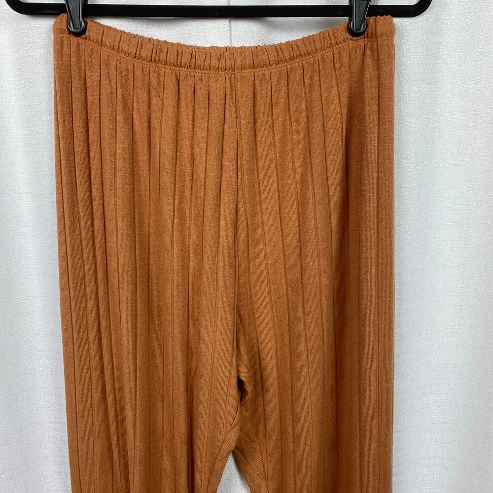 Aerie Offline Orange Brown Cozy Class Fold Over Jogger Sz.M NWT - Image 7