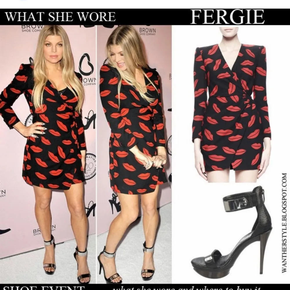 NWOT Saint Laurent lip print dress - Image 2