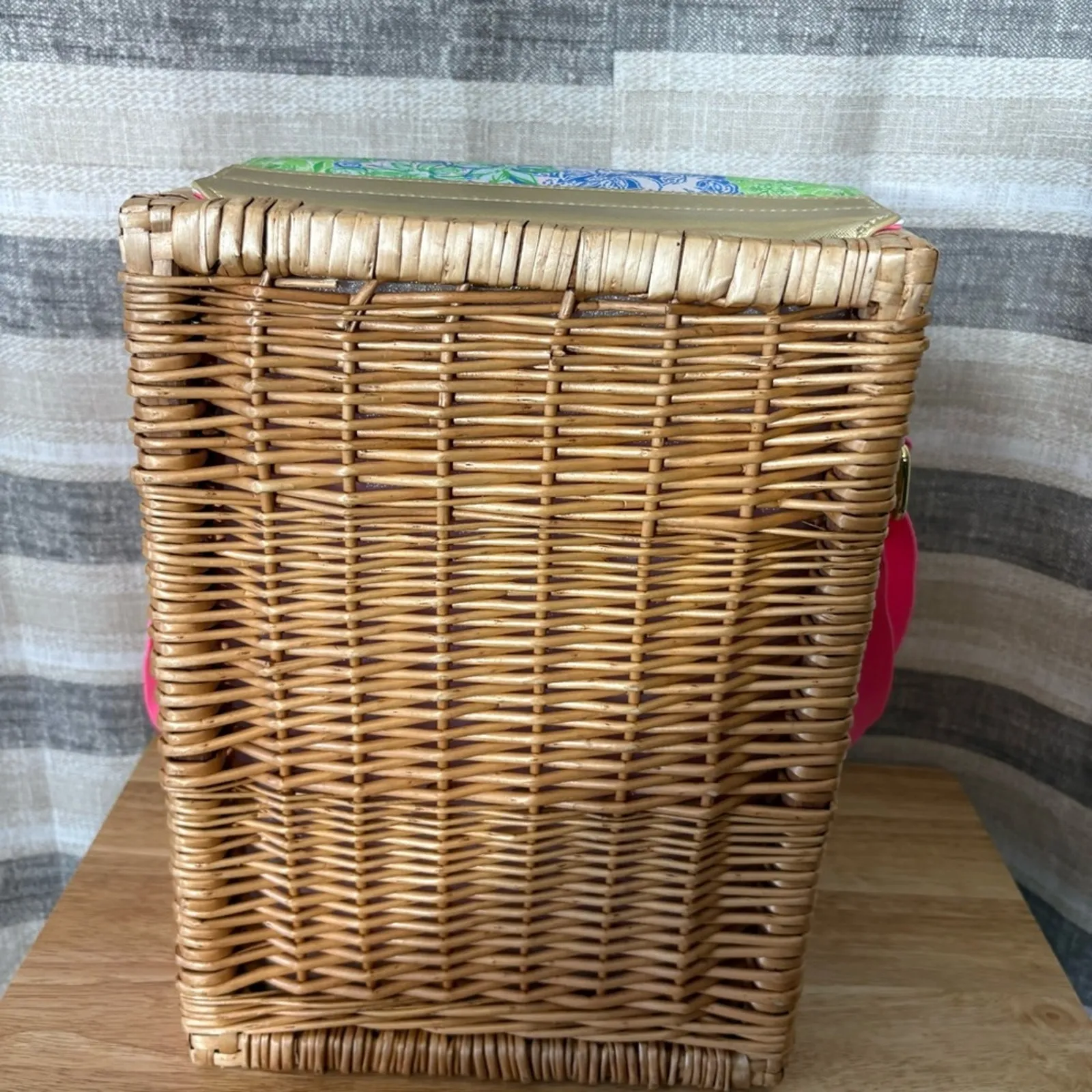Lilly‎ Pulitzer Cheek To Cheek Wicket Wine Basket - Image 2