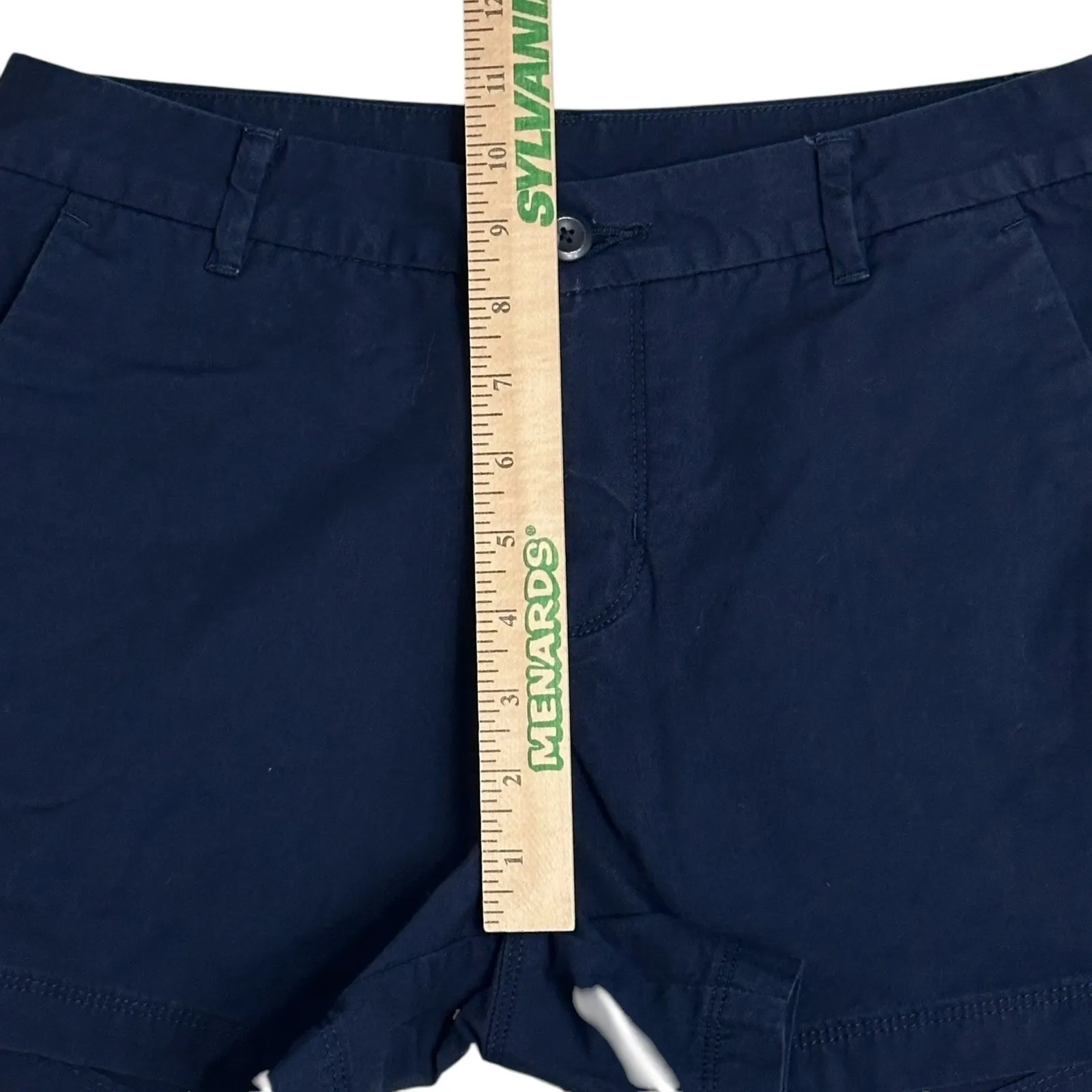 PATAGONIA Shorts Womens Stretch All‎ Wear 4" Chino Navy Blue Sz 4 Organic Cotton - Image 6