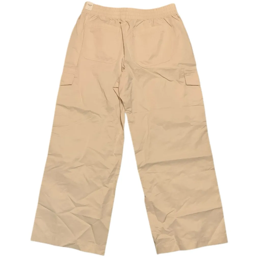 Abercrombie Beige Wide Leg Cargos size L NWT - Image 2