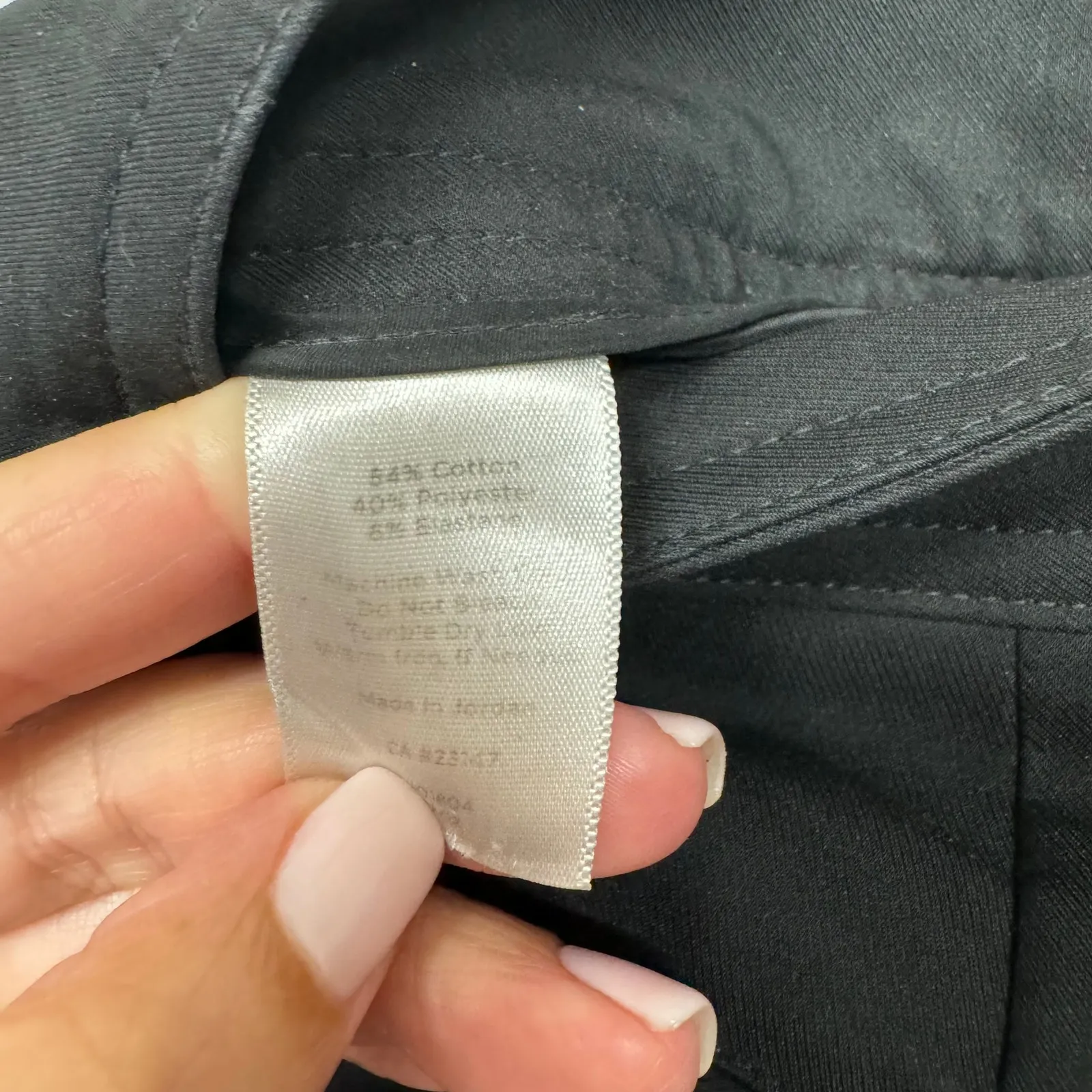 Talbots Womens Black Tapered Ankle Dress Pants Work Trousers Size 2P Petite - Image 6