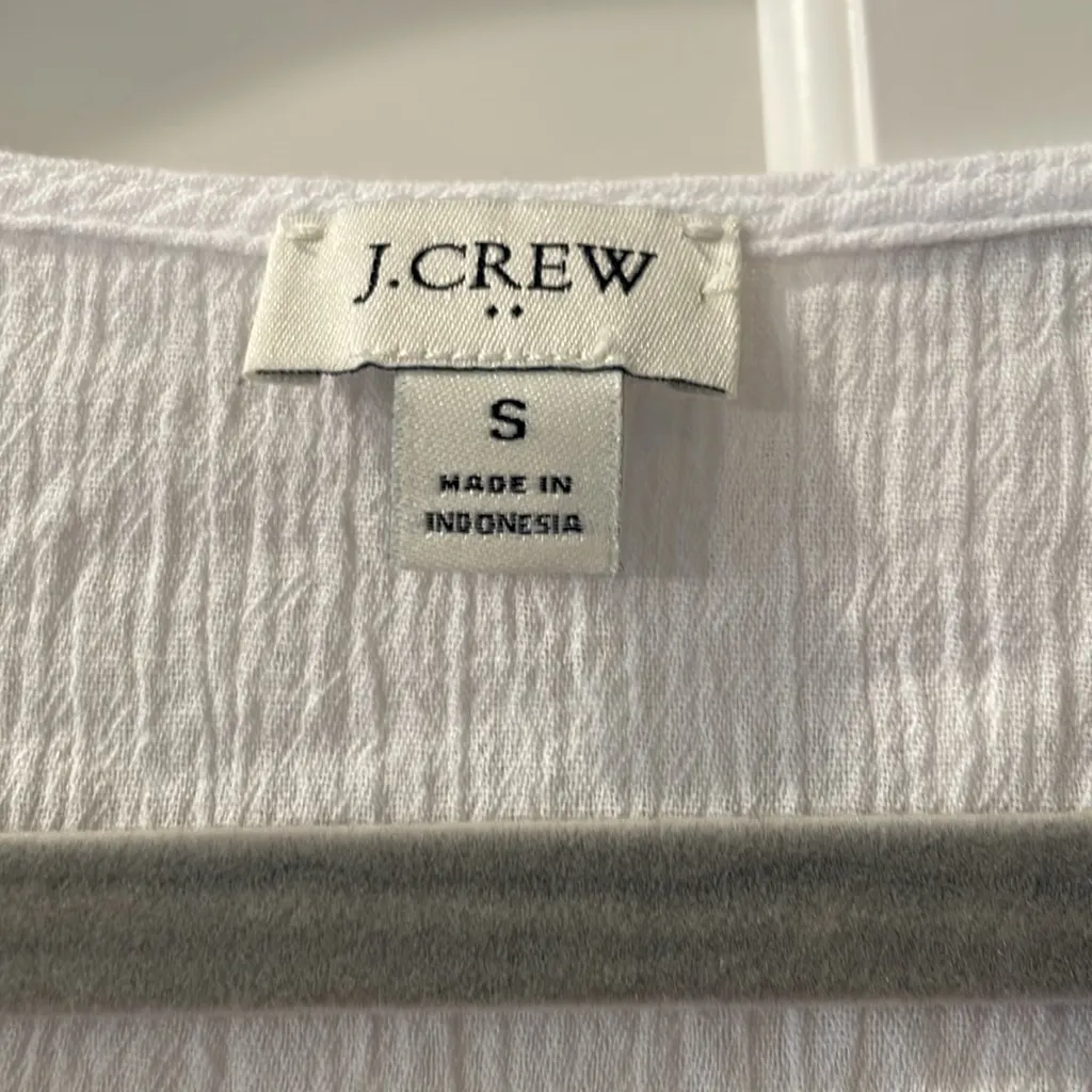 J Crew Factory Fringe Beach Coverup White - Image 7