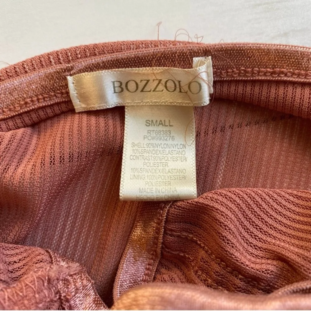 Bozzolo Corset Bodice Style Mauve Lace Bra Bralette Top with Padded Cups  S - Image 7