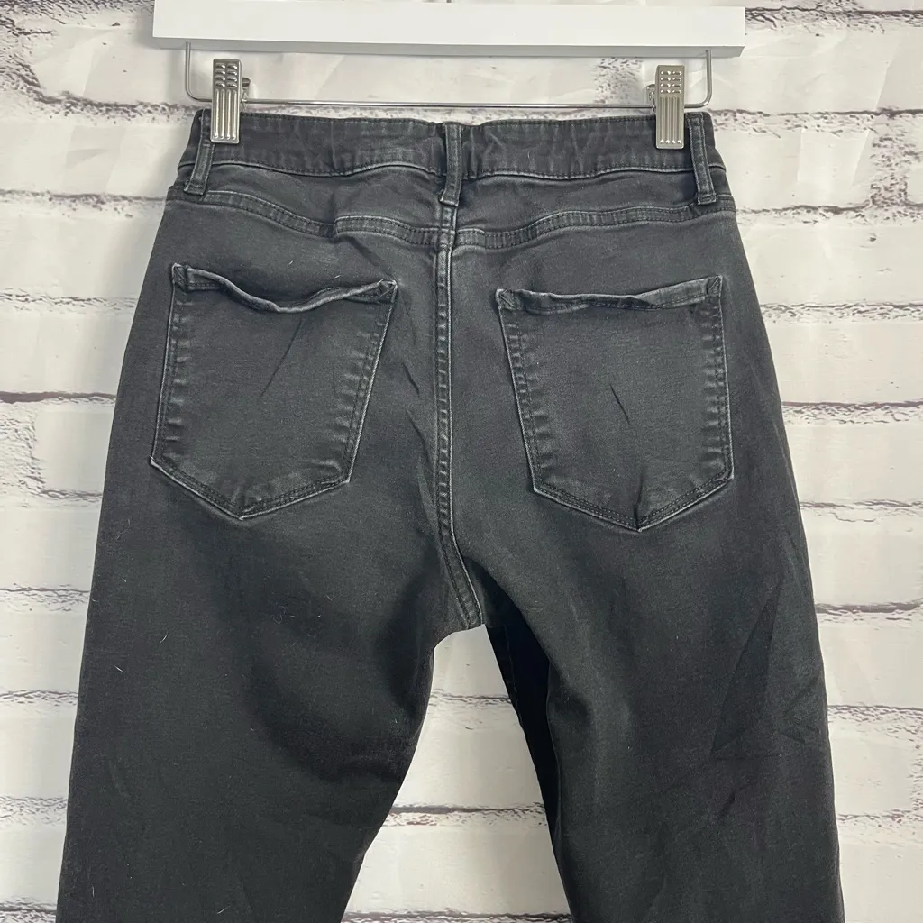 a.n.a Stretch Jegging Jeans Mid Rise Black Classic Skinny Fit Women’s 4 Denim - Image 9