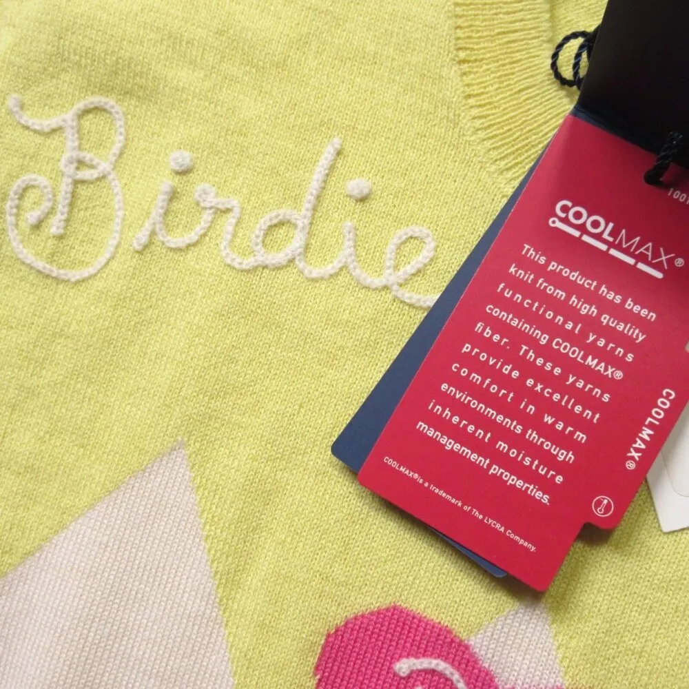 NWT Polo Ralph Lauren Golf Pullover in Yellow Argyle Cashmere - Image 6