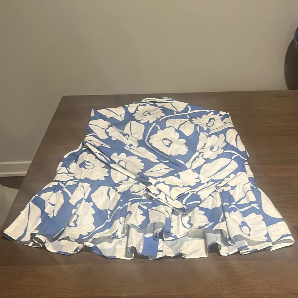 Piazza Sempione Blue and White Floral Blouse - Image 7