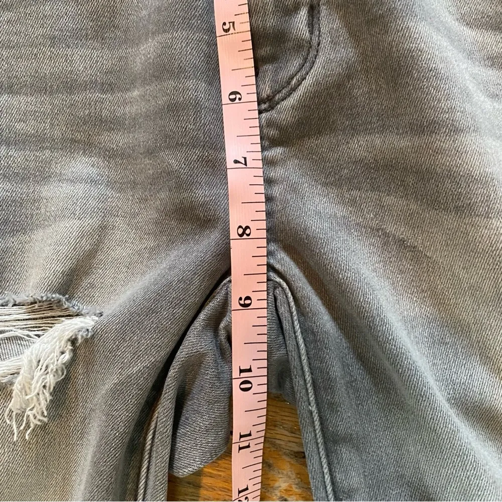 Next Level Stretch High Rise Jegging/Jean Size 0 Grey Distressed - Image 16